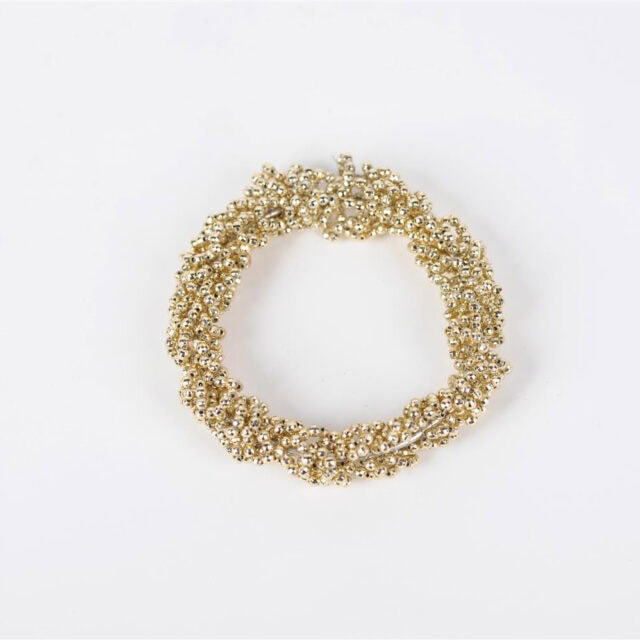 Kaarsenring met parels small
